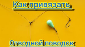 Как привязать отводной поводок