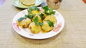 Фаршированные шампиньоны по новому/Гуляем у Камы/Вкусный обед из того, что было