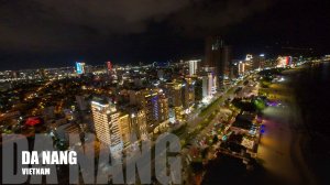 Пляж Муй Кхе ночью – 4K DJI Avata FPV | Огни Дананга, отели на крыше и ночная жизнь