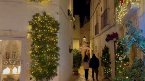 Рождество в Италии прогулка по Локоротондо и Альберобелло 🎄