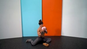 "Доброе утро" с гирей у груди в позиции 90 90/90 90 Goblet Good Morning