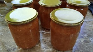 Аджика кабачковая. Обязательно попробуйте! Зимой будет вкусненько и остренько!