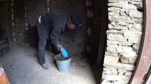 ЖИВЕМ В ДЕРЕВНЕ!!УТРОМ МОРОЗЕЦ,ДНЕМ СОЛНЫШКО!!ПРОДОЛЖАЕМ ШТУКАТУРИТЬ ГАРАЖ!!