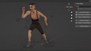 Модель после генерации доработка и ригг