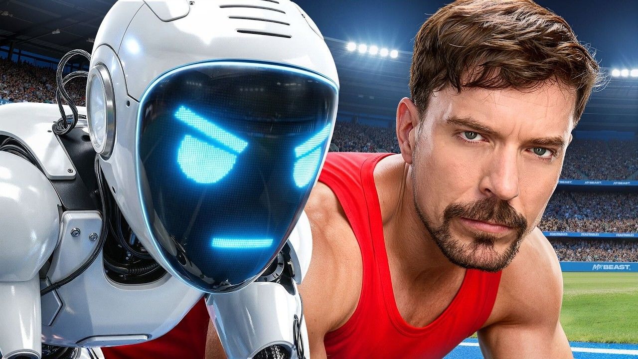 Самый Быстрый Человек В Мире Vs. Робот смотреть онлайн