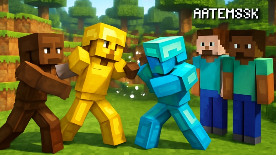 Челендж Какая Броня Майнкрафта Победит? смотреть онлайн