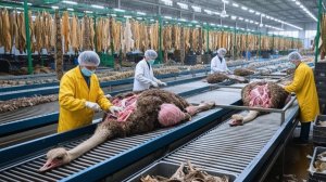 Внутри страусиной фабрики от фермы до роскошной куртки