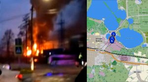 Атака вражеских БПЛА на Шатурскую ГРЭС утром 23.11.2025