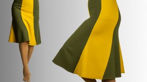 Юбка "шестиклинка" без выкройки легко. Отличный вариант на новогодние праздники!