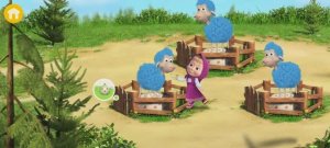 Маша и Медведь Мультфильм Игра Шерсть