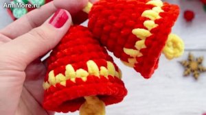 Амигуруми: схема Новогодние колокольчики | Игрушки вязаные крючком