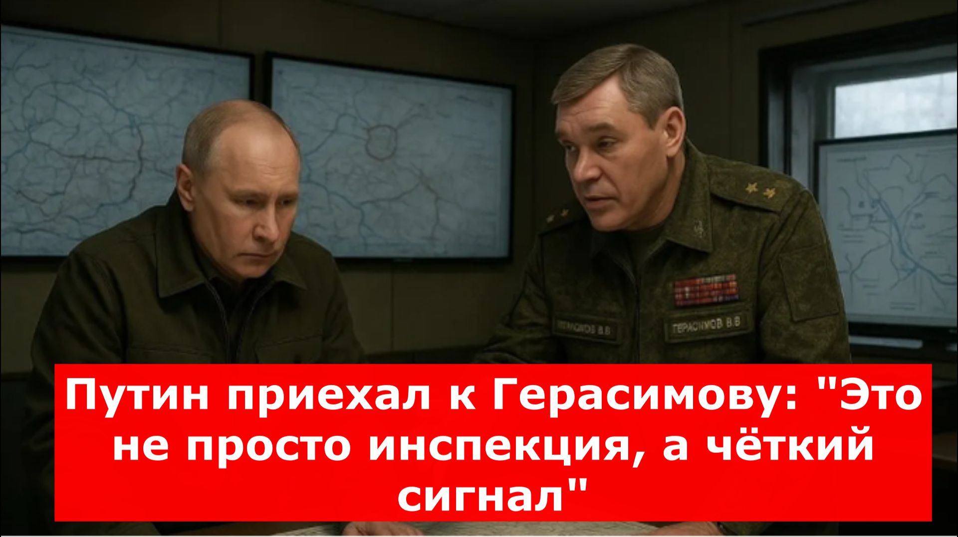 Путин приехал к Герасимову: "Это не просто инспекция, а чёткий сигнал"