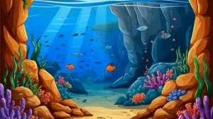 Морской мир. Детский мультфильм для детей.