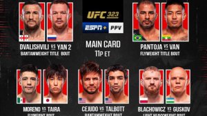 UFC 323 Двалишвили - Ян 2 обсуждение карда