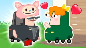 Автосемейка Вилзи: Спасаем Кэтти от страхов! Мультик про машинки