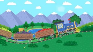 РАЗНОЦВЕТНЫЙ ПАРОВОЗИК ЧУХ-ЧУХ - Котёнок Котэ - Мультики песенки для детей