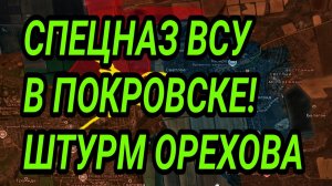 СПЕЦНАЗ ВСУ В ПОКРОВСКЕ! ШТУРМ ГУЛЯЙПОЛЯ И ОРЕХОВА! ВОЕННЫЕ СВОДКИ