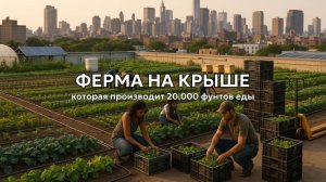 Как на этой крыше вырастили 20 000 фунтов еды