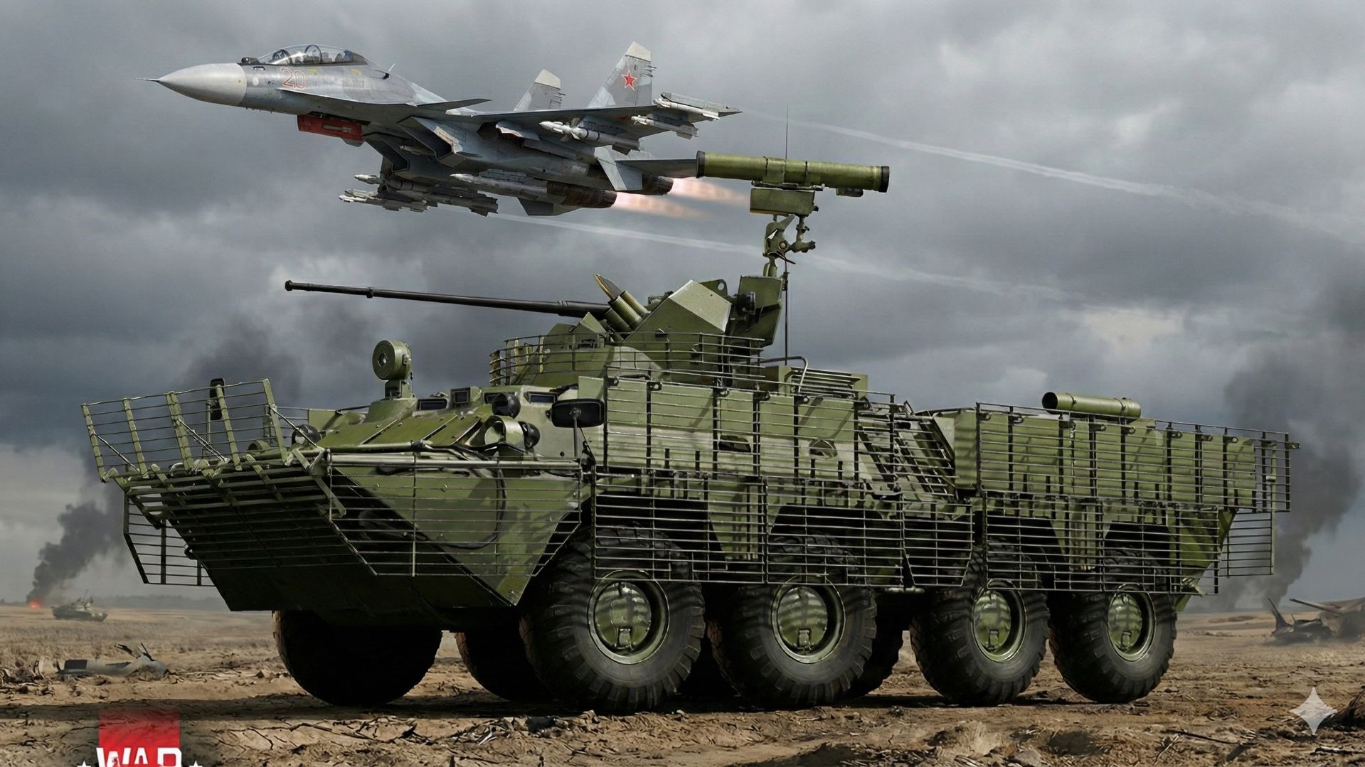 ХОРОШИЙ АПГРЕЙД БТР-82АТ в War Thunder | CrewGTW, Крюга