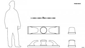Киповая планка B. Чертёж.