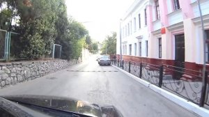 Утренний Симеиз из окна автомобиля. Крым