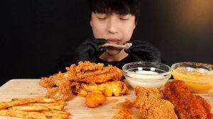 Мукбанг бургеры, фритюр ｜ Еда на камеру ｜ Mukbang ASMR (720p)