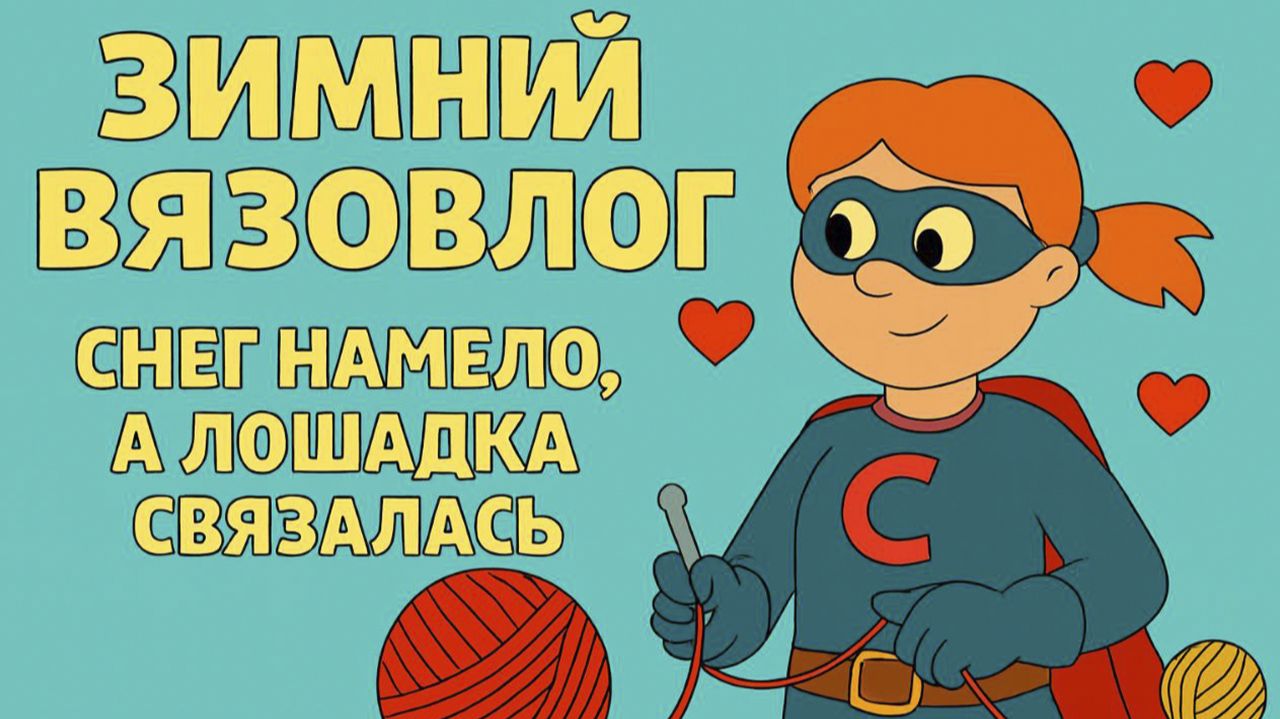 🌬️ Зимний вязовлог снег намело, а лошадка связалась ✨ [Игрушки Крючком] Брелоки Крючком