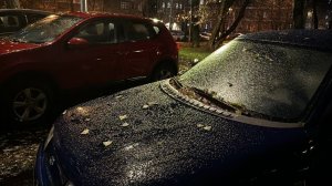 Ледяной дождь в Москве превратил дороги в каток