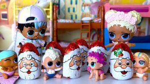 БУМАЖНЫЙ ДЕД МОРОЗ, ШОКОЛАДА НАМ ПРИНЕС🎅🍫 Куклы ЛОЛ сюрприз в детском садике ИГРУШКИ МУЛЬТИКИ