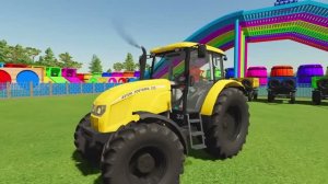 КРАСОЧНЫЙ МУЛЬТФИЛЬМ ДЛЯ МАЛЫШЕЙ. Дружная команда тракторов: вместе — мы сила