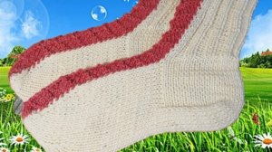 Носки на двух спицах. Мастер класс.