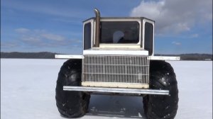 Вездеход переломка. Часть 5. Испытания на льду и при бурении лунок.