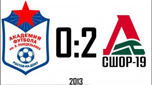 Академия 0:2 СШОР-19 2013