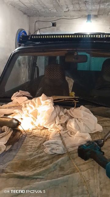 Тонкая балка ближнего и дальнего света на багажник нивы. смотреть онлайн