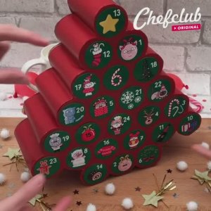 Адвент-календарь из втулок своими руками