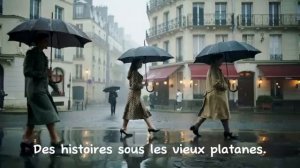 Un jour de pluie au Quartier Latin Chanson française romantique AI French Love Song in Paris