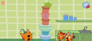 Три Кота Башня из кастрюлек