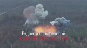 🔥#эксклюзивные_кадры.Удары ВКС РФ по позициям ВСУ в Харьковской области