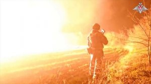 Боевая работа расчета РСЗО «Ураган» ВДВ