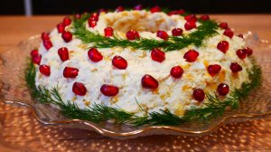 Новогодний ХИТ! Восхитительный салат с курицей, который украсит ваш праздник!