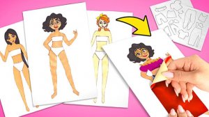 🎨 Создаём наряды для бумажных кукол по мотивам “Энканто” 🌈