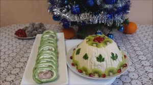 НЕПОВТОРИМЫЙ ВКУС и КРАСОТА салата удивит ваших ГОСТЕЙ!!Шпинатный закусочный рулет на Новый Год