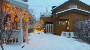 Сильный снегопад❄️ Зимняя сказка Метель 4K в Осло, Норвегия, снегопад для сна, учёбы или отдыха