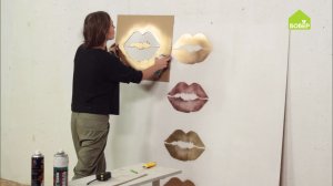 Картина в стиле поп-арт своими руками «Золотые губы». Стильный декор для вашей квартиры