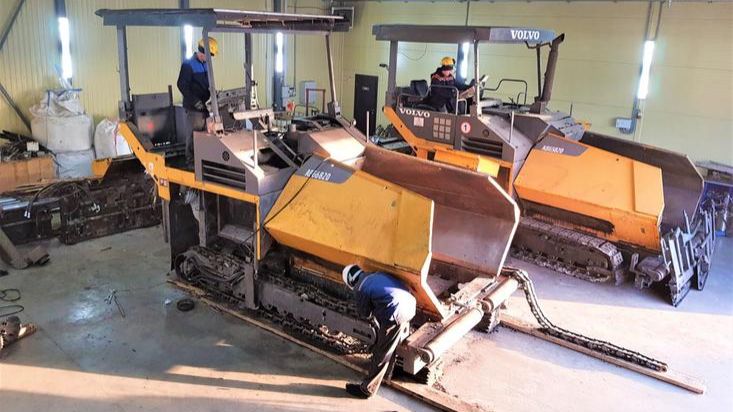 Ремонт и сервисное обслуживание асфальтоукладчиков катков и дорожных фрез