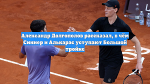 Александр Долгополов рассказал, в чём Синнер и Алькарас уступают Большой тройке