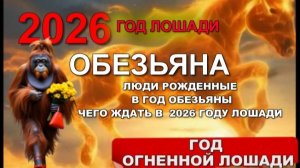 ГОРОСКОП на 2026 ДЛЯ РОЖДЕННЫХ В ГОД #ОБЕЗЬЯНЫ   #1944 #1956 #1968# #1980 #1992 #2004 #2016