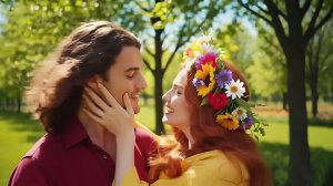 Просто она влюблена