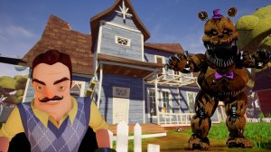 ПРИВЕТ СОСЕД СТАЛ АНИМАТРОНИКОМ!!! ОН СОШЁЛ С УМА! СНЁС ДОМ! Hello Neighbor #helloneighbor #mod