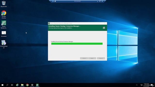 8.1. Install the vm backup enterprise manager